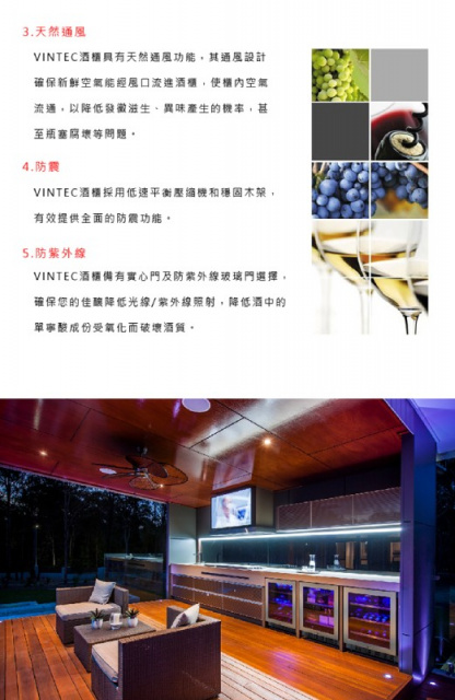 Vintec單門雙溫酒櫃V190SG2eBK - 8